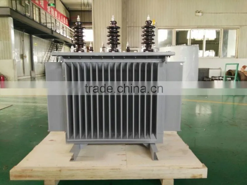 600kva oil immersed step down power transformer 11000v