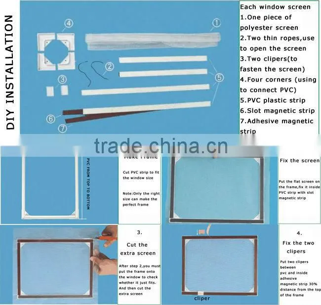 DIY Magnetic Mosquito Screen