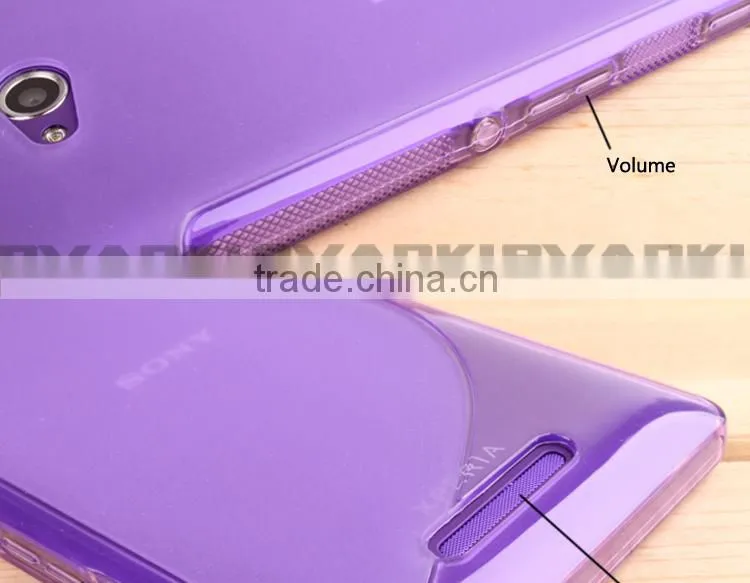 New S Line TPU Silicone Gel case for Sony Xperia C S39h Cheap Price TPU S Line Back Cover Case for Sony Xperia C S39h C2305