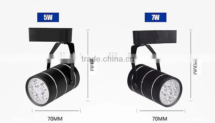 High quality 2 phase/3 phase bridgelux led track lamp 5w-18W