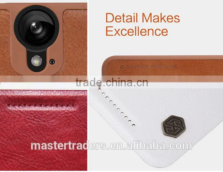 Original NILLKIN Qin Series Wallet Flip PU Leather Case For HTC One E9 Plus MT-3513