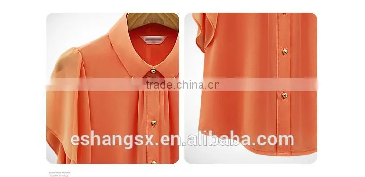 Ladies new design chiffon giant shirts