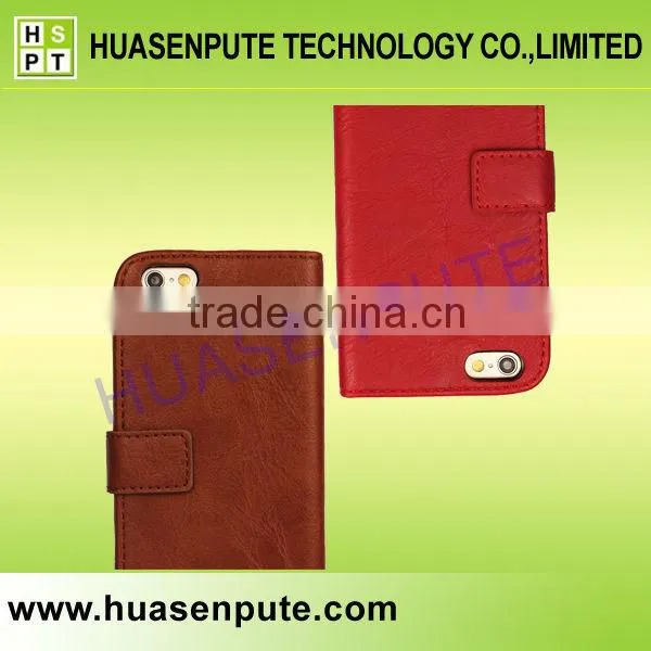 Vintage Style Leather Flip Magnetic Mobile Phone Cover Case For iPhone 6
