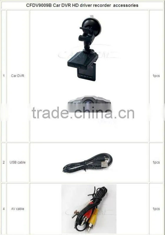 6pcs IR led night version sd card video recorder