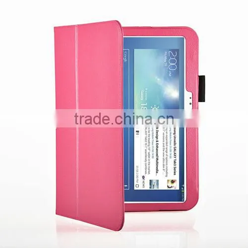 Green NEW flip leather case for Samsung GALAXY Tab 3 10.1 P5200