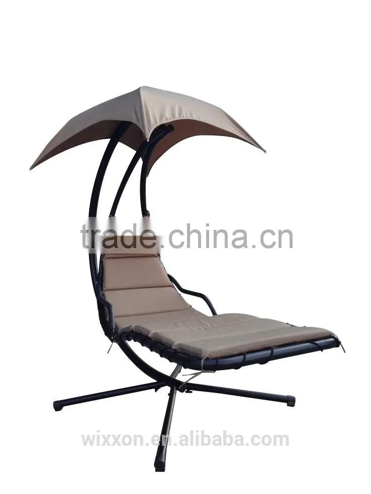 Hot Selling KD Design Metal Stand Helicopter Canopy Outdoor Swing Chair Cushion