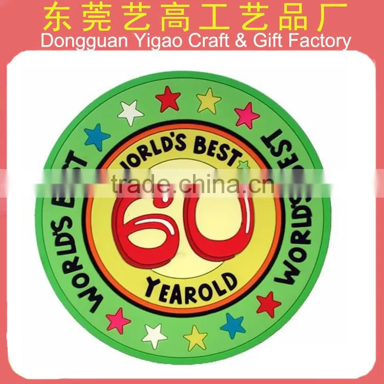 Personalize PVC club beer cup coaster for home decoration