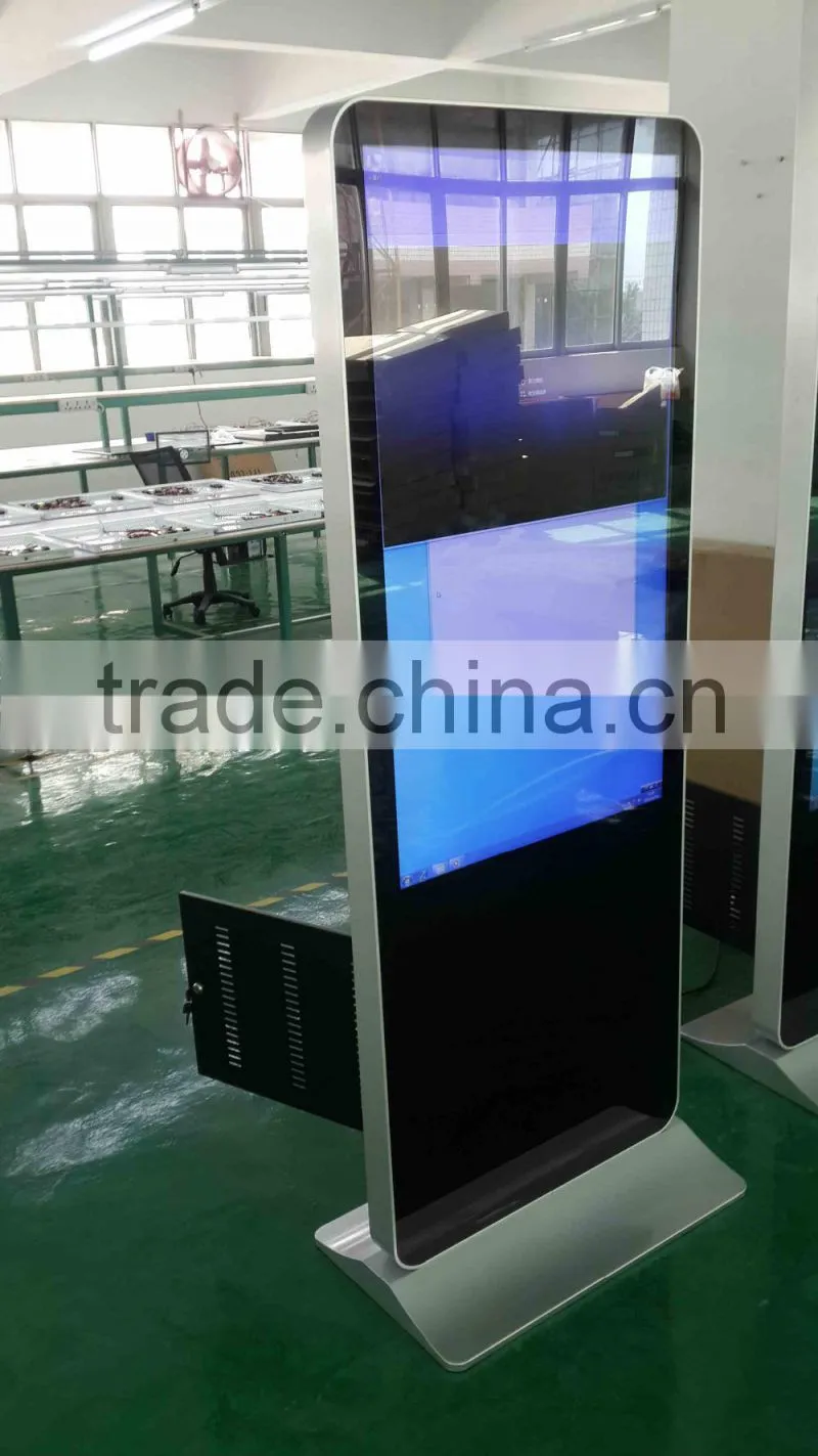 46 Inch Floor Standing indoor LCD Digital Signage Advertising Player with touch screen