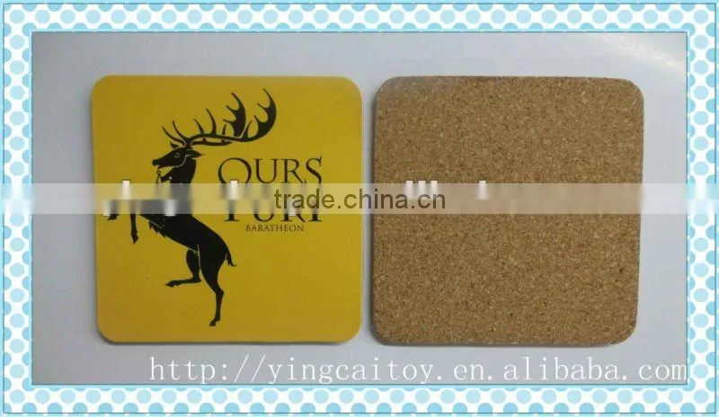 MDF coaster &cork coaster gifts