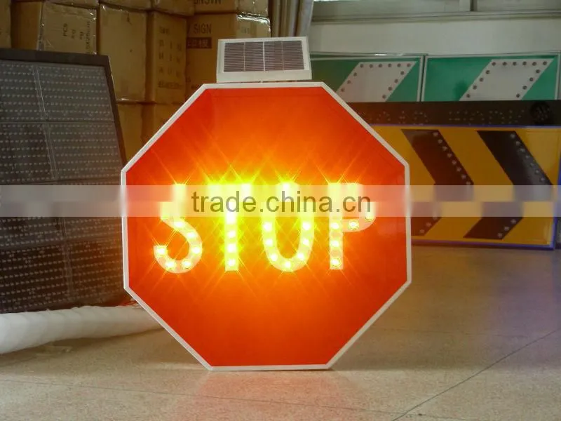 RSG reflective solar traffic sign / aluminum board led reflective sign