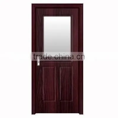 wood doors pvc bathroom design door with glass china supplier
