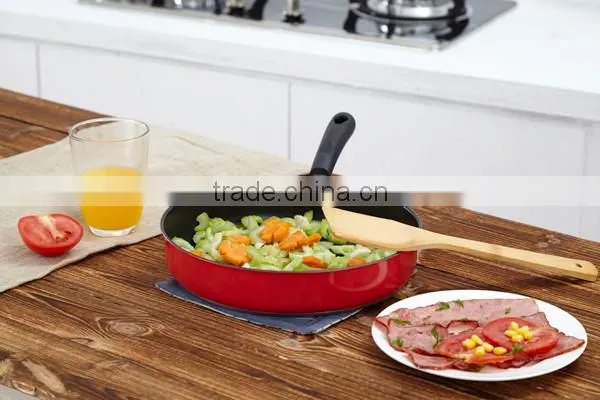 Nonstick flat bottom stainless steel induction cook pan