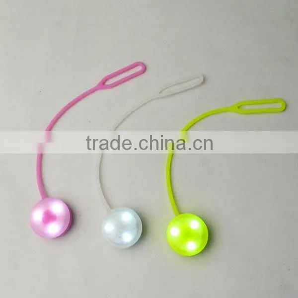 Hot Selling Silicone Led Flashing Light for Bag
