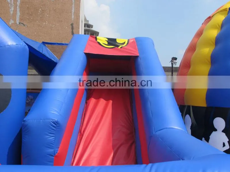 new design inflatable combo kids games, spider man bounce slide for kids