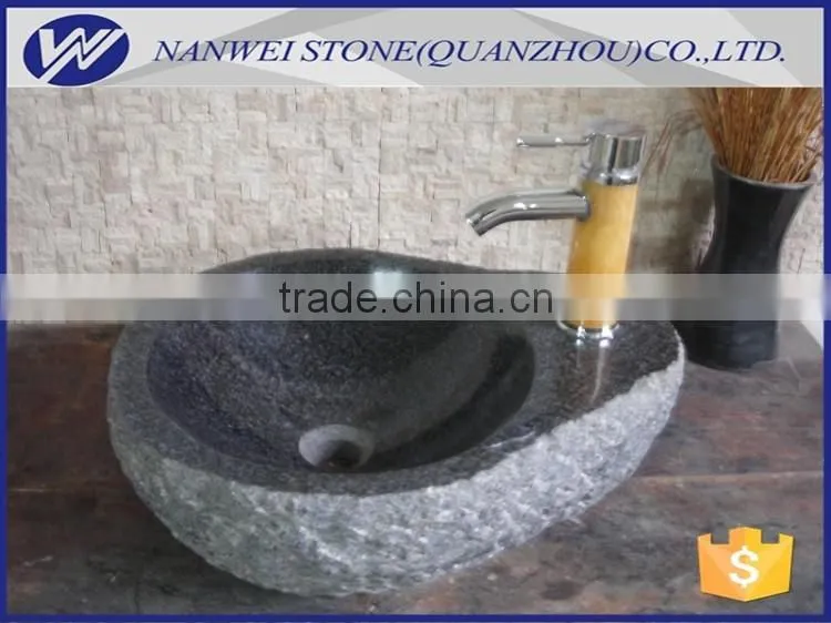Good quality river stone basin