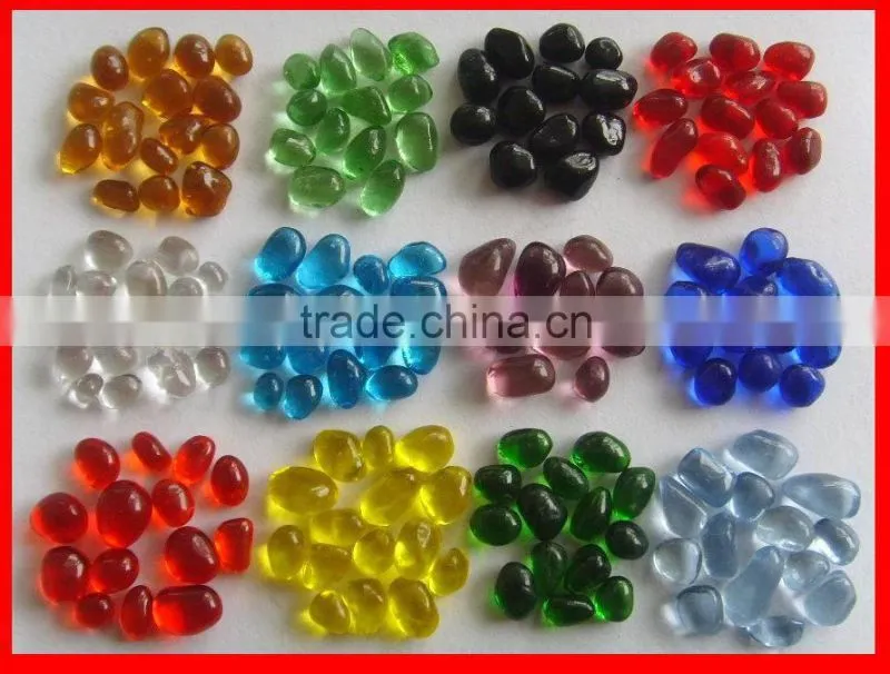 Light Amber Glass Gems round shape for fir pit fireplace