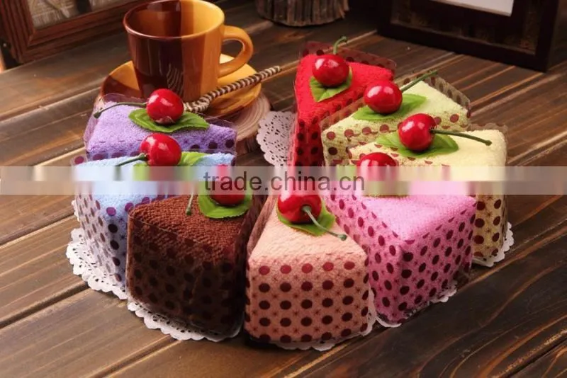 Wholesale Soft Cotton Lovely Tiramisu Cake Towels Party Gifts wedding favors towel