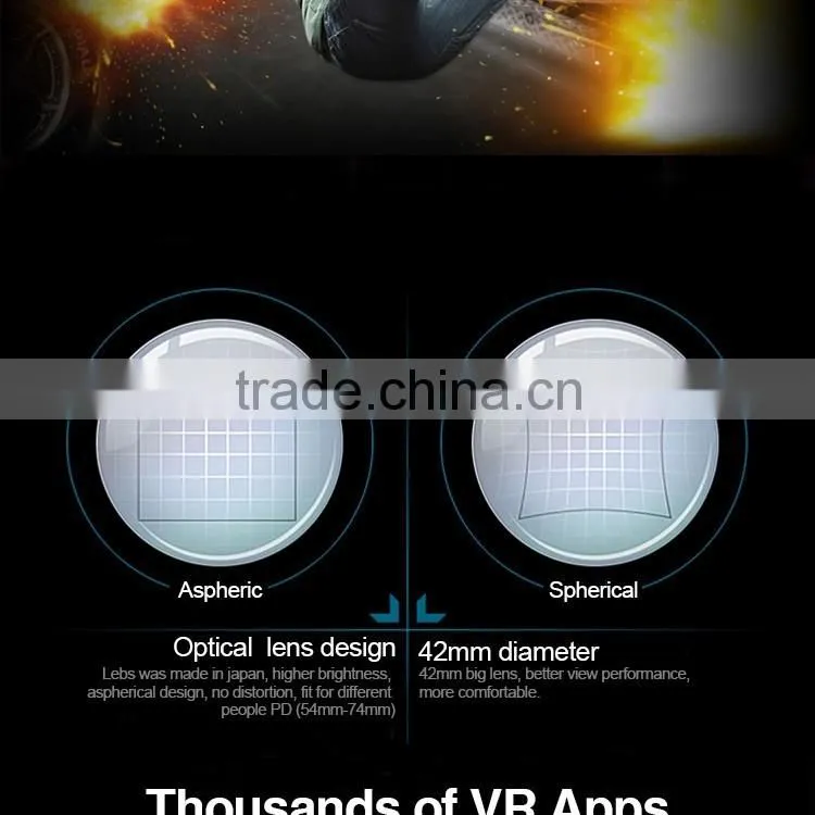 2016 New Design 3d Vr Glasses Virtual Reality Headset 3d Vr Box for Sale