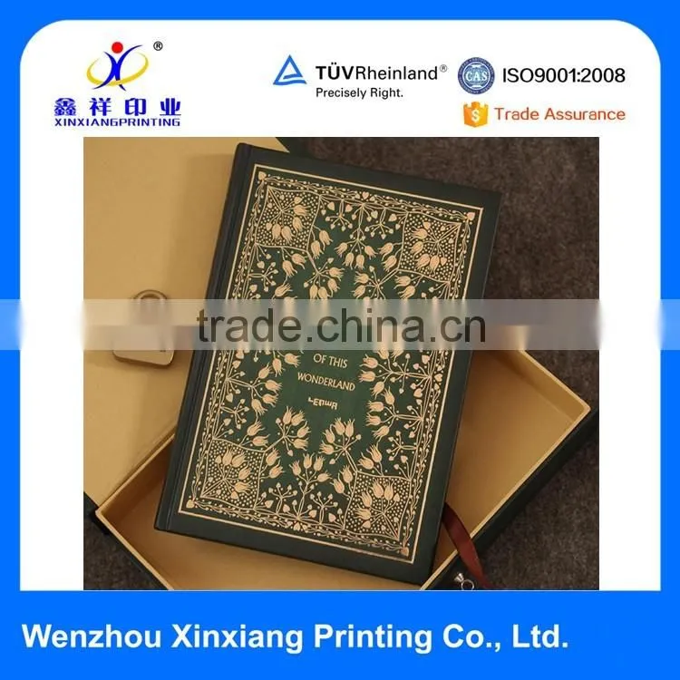 Wholesale Exquisite Vintage Hardcover Lock Diary Notebook with Custom Design