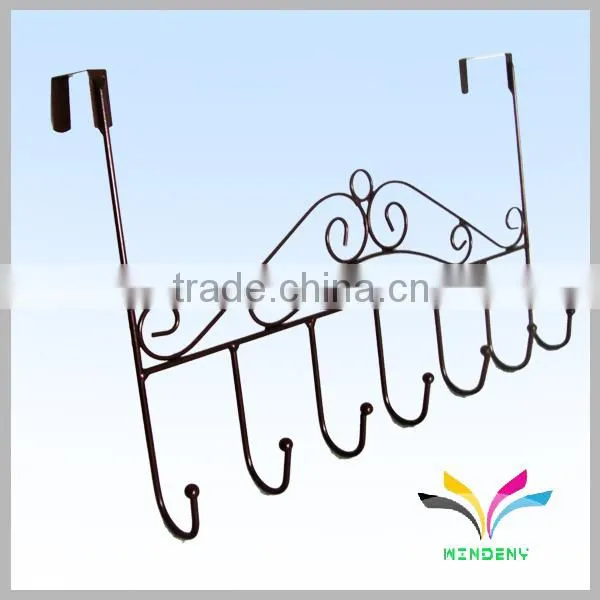 Sturdy black powder coated metal vertical clothes hanger rack