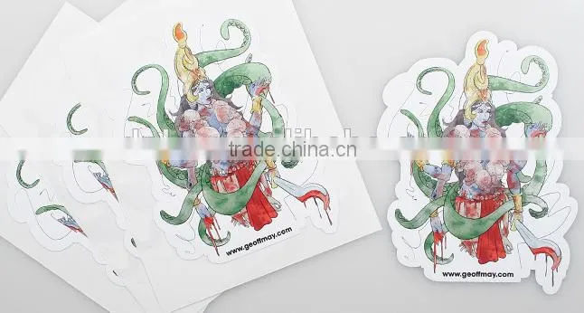 Wholesale Custom Easy Removable self adhesive pvc wall stickers papers,Matt Lamination Pvc Vinyl hair tattoo sticker ---DH20266
