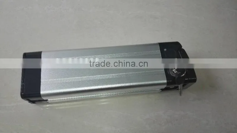 24V10.4AH Ebike Battery Pack(Silver Fish case) with UR18650ZY cells for electric bike