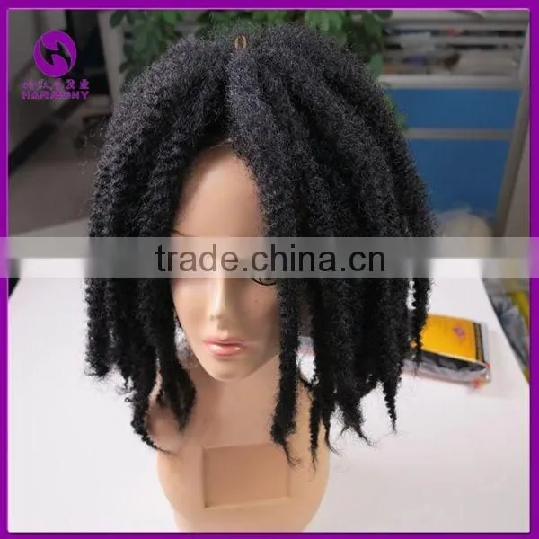 Wholesale 7Colors Optionals 20" Long Two Tone Ombre Afro Twist Kinky Curl Marley Hair Braid Extensions