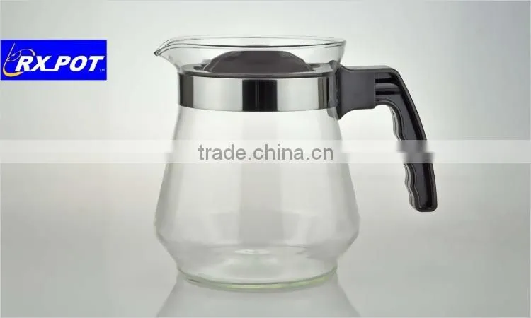 Hot Selling Useful Gift Hand Blown Heat Resistant Borosilicate Glass Coffee Pot 1500T