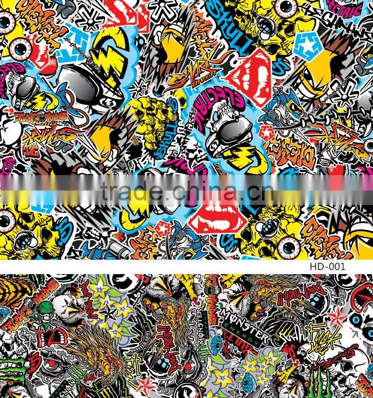 HD-004 Newest Design 1.52*30m Car Bomb Sticker Rolls For Sale