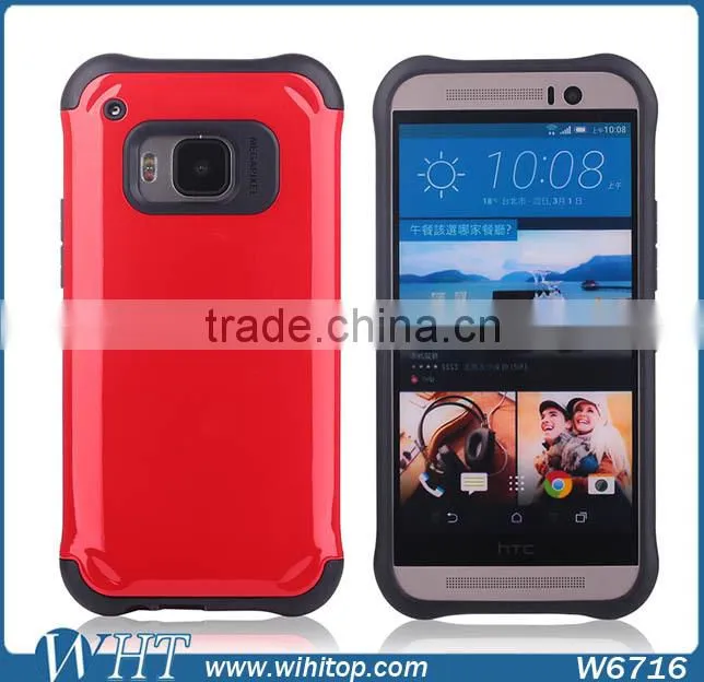 2 in 1 Hybrid Armor Protective Case for HTC One M9, for HTC One M9 Armor Case New Products