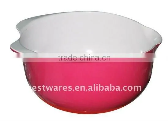 two tone plastic mixing bowl
