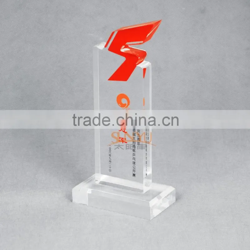 2016 Most Popular Products Transparency Acrylic Trophy
