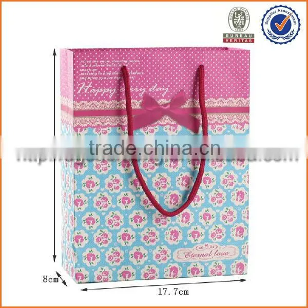 Cotton rope color paper gift bag