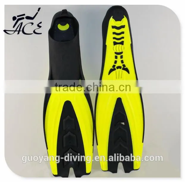 2015 hot sale cool diving fin swimming set for adult free diving fin F05