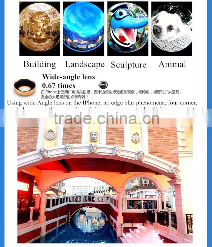2015 Fashionable Universal 3 In 1 Camera Lens For Galaxy Note 3