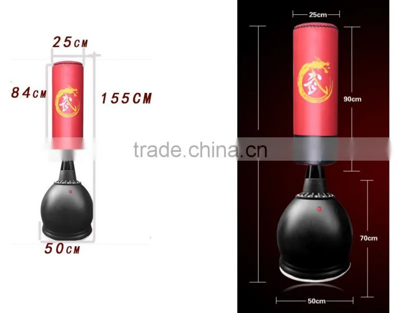 1.5m 1.6m 1.7m PU boxing stand punching fre sandbag factory