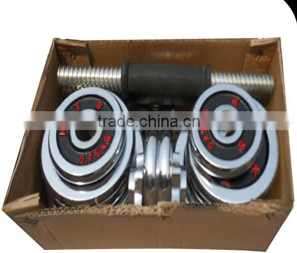 2015 new design paniting dumbbell sets