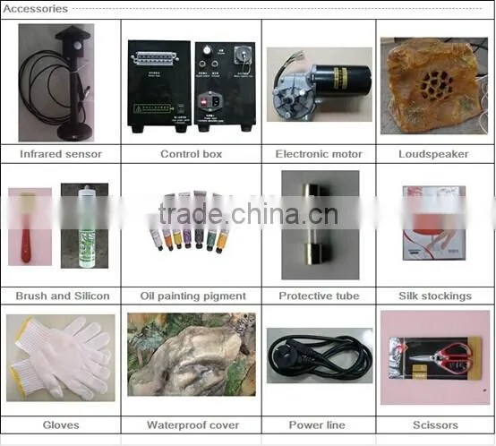 2014 Theme park animatronic animated amusement artificial insect insect SPIDER