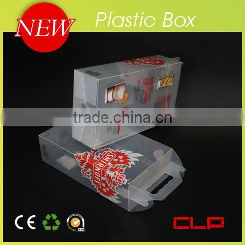 Clear plastic box for playing cards
