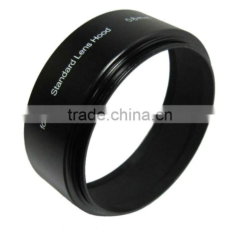 58mm Metal Screw-in Standard Lens Hood