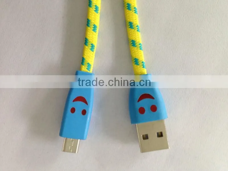 shenzhen hot sale micro dual usb data cable 1.2m micro data cable for samsung galaxy s4