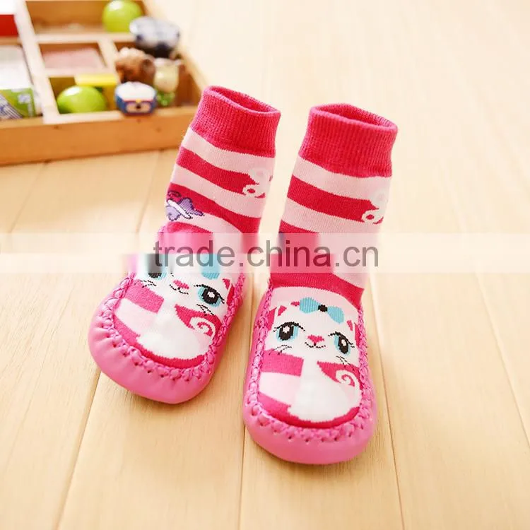rubber sole baby sock shoes