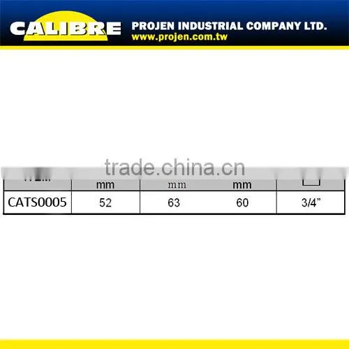 CALIBRE 3/4" Dr 4 Pin socket wrench for lower ball joint of front & rear axles