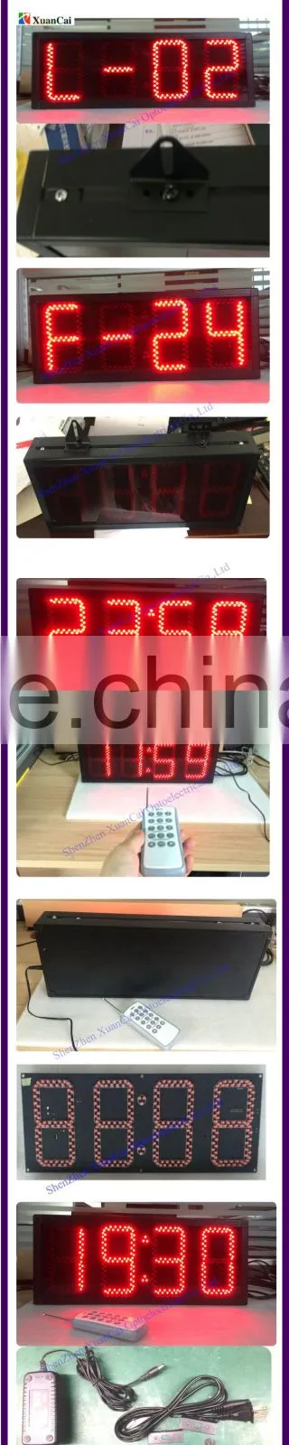 Indoor digital numbers led timer board 5'' timing clock or countdown timer