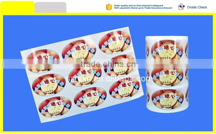 Coated glossy self adhesive sticker label