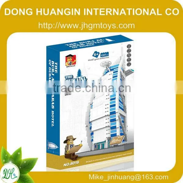 Wange Train Seris Children Intelligent plastic color building block toys