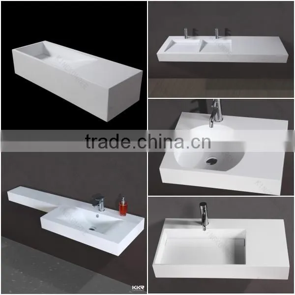 Single faucet hole Floor Mounted Pedestal basin