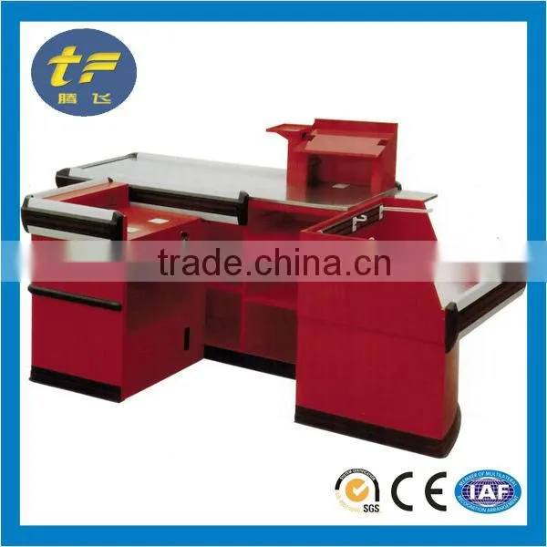 Fashion Supermarket Cashier Counter Desk For Display