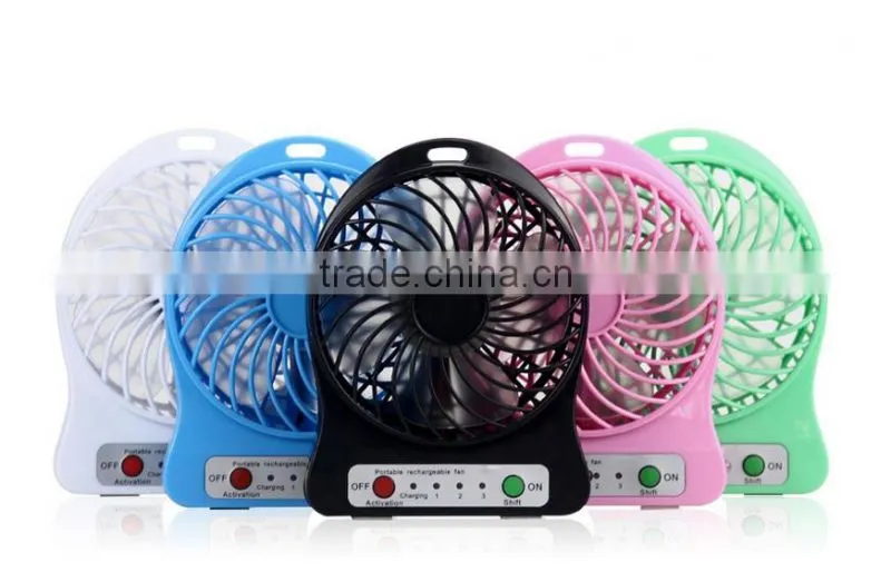 Home appliances portable handheld usb rechargeable battery charger table mini fan