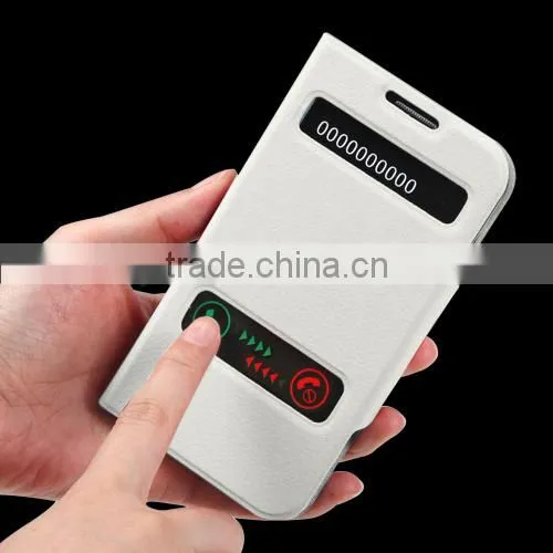 new style leather flip case cover for samsung galaxy S4
